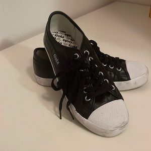 Gola black leather sneakers